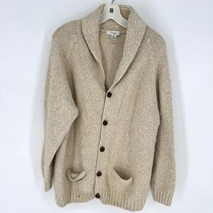 Turnbury Cotten blend Beige cabincore Collar Cardigan